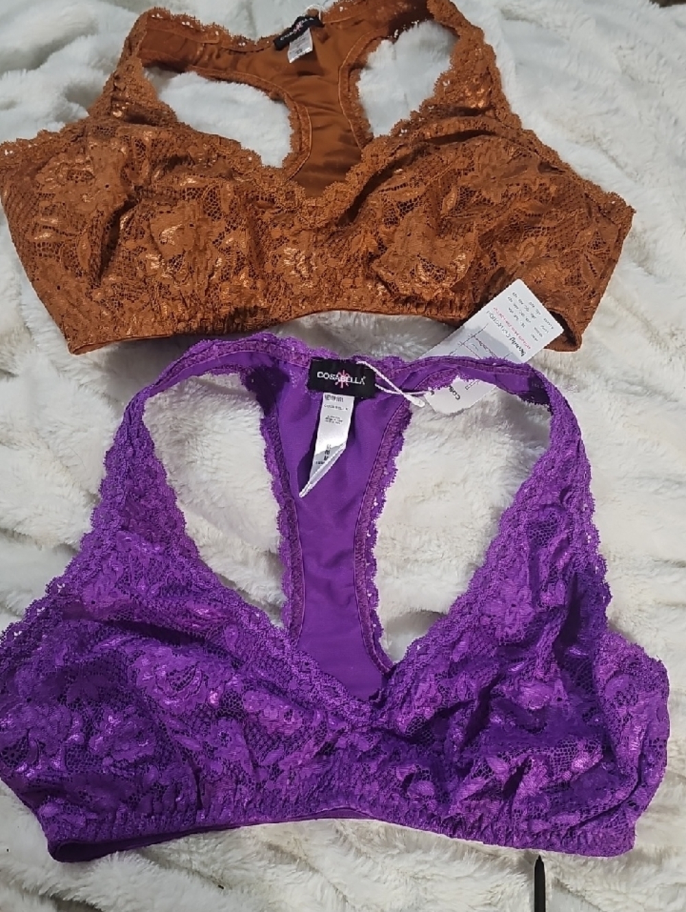 Cosabella NSN Beauty Racie Bralette Dark Copper, Cyclamen